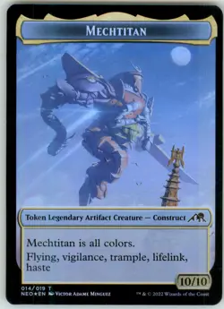 Spirit (002) // Mechtitan (014) Double-sided Token - Kamigawa: Neon Dynasty - 2 - Image 2