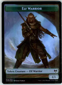 Elf Warrior // Koma's Coil Double-Sided Token - Kaldheim - 15 // 7 - Foil NM - Image 2