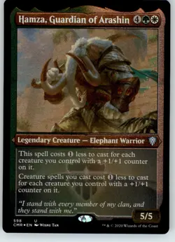 Hamza, Guardian of Arashin (Foil Etched) - Commander Legends - NM - #598 - Image 1