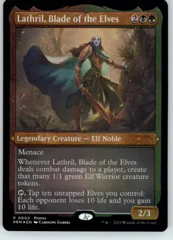 Lathril, Blade of the Elves (Foil Etched) - Media Promos - NM - #2 - Image 1