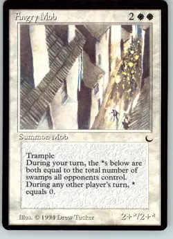 Angry Mob - The Dark - NM - Magic MtG - Image 1