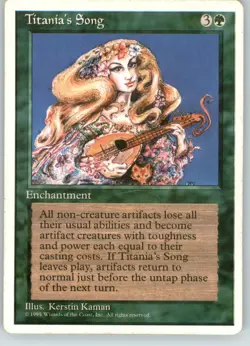 Titania's Song - Antiquities - NM - Magic MtG - Image 1