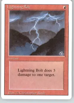 Lightning Bolt - Revised Edition - HP - Magic MtG - Image 1