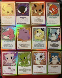 Pokemon Baby Chibi 15 card Set, Snorlax, Psyduck, Pikachu, Mew etc - Image 2