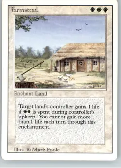Farmstead - Revised Edition - LP - Magic MtG - Image 1