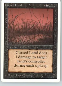 Cursed Land - Unlimited Edition - LP - Magic MtG - Image 1