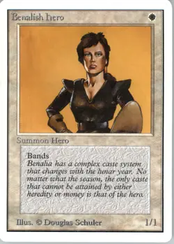Benalish Hero - Unlimited Edition - LP - Magic - Image 1