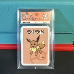 Eevee ACE 10 GEM MINT Old Maid Japanese Babanuki Pokemon Card Matching Label - Image 1