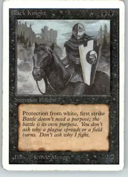 Black Knight - Unlimited Edition - HP - Magic MtG - Image 1