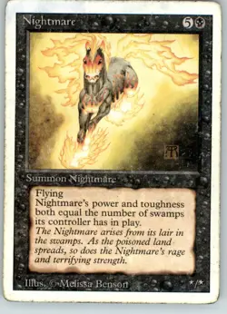 Nightmare - Revised Edition - HP - Magic MtG - Image 1