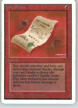 False Orders - Unlimited Edition - HP - Magic MtG - Image 1