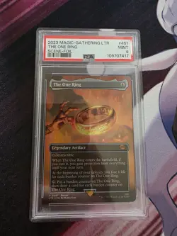 2023 Magic The Gathering MTG LOTR LTR One Ring Scene Foil #451 PSA 9 Mint - Image 1