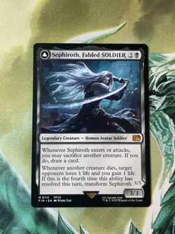 MTG Sephiroth Fabled Soldier Final Fantasy Regular Card NM Condition - Image 1