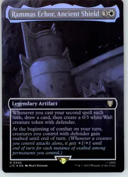 Rammas Echor, Ancient Shield (Borderless) - Commander: The Lord of the Rings: Ta - Image 1