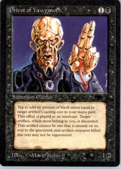 Priest of Yawgmoth - Antiquities - NM - # - Image 1