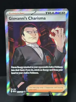 Pokemon Giovanni's Charisma 197/165 Scarlet & Violet 151 Ultra Rare Full Art NM- - Image 1
