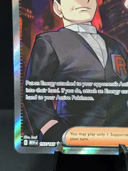 Pokemon Giovanni's Charisma 197/165 Scarlet & Violet 151 Ultra Rare Full Art NM- - Image 5