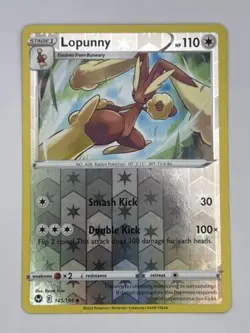 Lopunny 145/195 - Silver Tempest - Reverse Holo - Pokemon TCG - NM - Image 1
