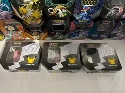 Pokemon Card Tins Joblot 18 In Total Mixed Lot See Photographs EMPTY - Image 4
