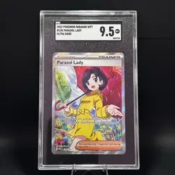 2023 Pokemon SV Paradox Rift Parasol Lady #238/182 SGC 9.5 - Image 1