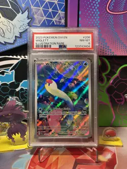 Pokemon TCG - Scarlet & Violet Base Set Wiglett 206/198 PSA 8 - Image 1