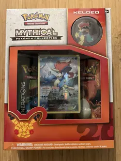 Pokemon 2016 20th Anniversary XY Generations Keldeo Mythical Pin Collection Box - Image 1