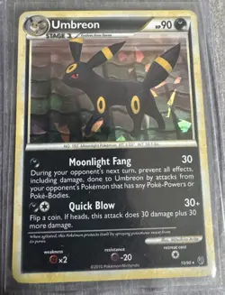 Umbreon [Cracked Ice Holo] #10/90 RARE Pokemon Undaunted - Image 1