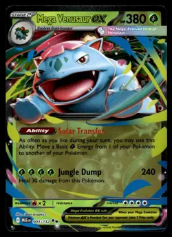 2025 Pokemon Mega Evolution Mega Venusaur Ex Ultra Rare #3 - Image 1