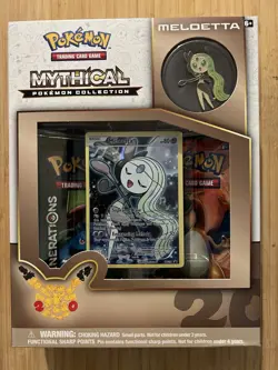 Pokemon 2016 20th Anniversary XY Generation Meloetta Mythical Pin Collection Box - Image 1