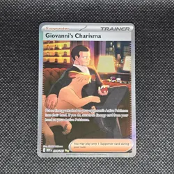 Pokemon Giovanni's Charisma SV 151 Special Illustration Rare 204/165💎NM💎 - Image 1