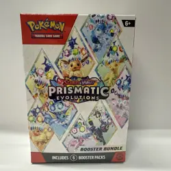 Prismatic Evolutions Booster Bundle Pokemon TCG Sealed 6 Packs Scarlet Violet - Image 1