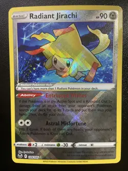 2022 Pokemon Radiant Jirachi 120/195 Silver Tempest SWSH12 - Near Mint Holofoil - Image 1