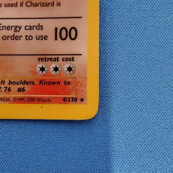 2000 Pokemon Base Set 2 Charizard 4/130 Holo Foil Rare Mp - Image 4