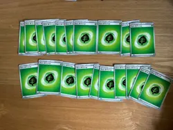 20x Pokemon Basic Grass Leaf Green Energy Trading Card Mix Bundle * New * - Image 1