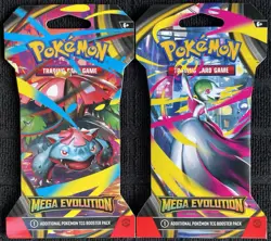 Pokemon Mega Evolution Sleeved Booster Packs Lot of 2 Brand New Unopened Packs - Image 1