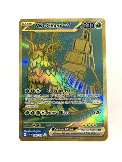 Wo-Chien ex 240/091 Paldean Fates Gold Hyper Rare Full Art Pokemon TCG NM - Image 1