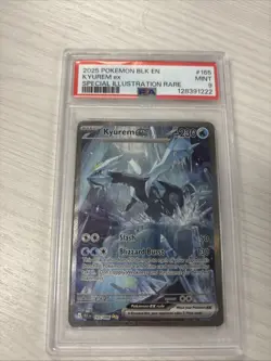 2025 POKEMON BLK EN KYUREM EX SPECIAL ILLUSTRATION RARE PSA 9 #165 - Image 1