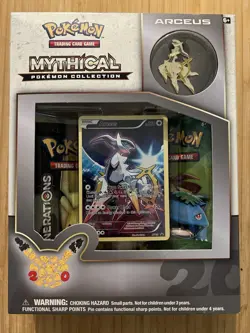 Pokemon 2016 20th Anniversary XY Generations Arceus Mythical Pin Collection Box - Image 1