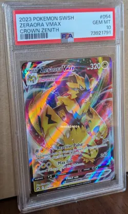 Pokemon Crown Zenith Zeraora VMax #054 Full Art PSA 10 - Image 1