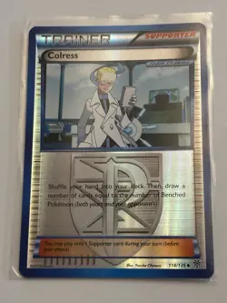 Pokemon TCG mint Colress 118/135 Plasma Storm Reverse Holo Uncommon - Image 1