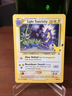 Pokemon Light Toxtricity SWSH137 Normal Size Promo Near Mint Celebrations NM/M - Image 1