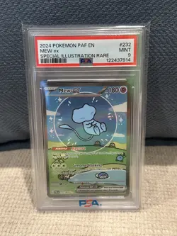 PSA 9 Bubble Mew ex Pokemon Scarlet & Violet Paldean Fates Alt Art SIR 232/091 - Image 1