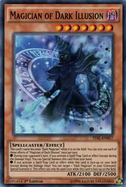 1x (EX) Magician of Dark Illusion - TDIL-EN017 - Super Rare - 1st Edition YuGiO - Image 1