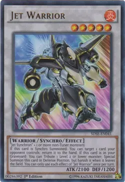1x (EX) Jet Warrior - SDSE-EN041 - Ultra Rare - 1st Edition YuGiOh - Image 1