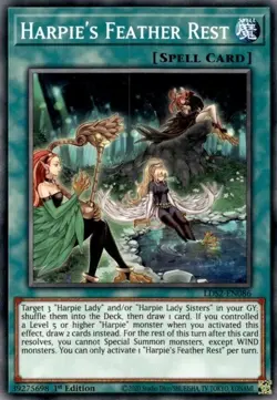 1x (NM) Harpie's Feather Rest - LDS2-EN086 - Common - 1st Edition YuGiOh - Image 1