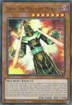 1x (EX) Jinzo the Machine Menace - LED7-EN031 - Ultra Rare - 1st Edition YuGiOh - Image 1