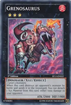 1x (NM) Grenosaurus - SP13-EN022 - Common - 1st Edition YuGiOh - Image 1