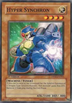 1x (NM) Hyper Synchron - DP09-EN005 - Common - 1st Edition YuGiOh - Image 1