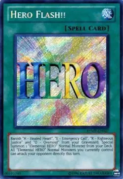 1x (NM) Hero Flash!! - RYMP-EN027 - Secret Rare - Unlimited Edition YuGiOh - Image 1