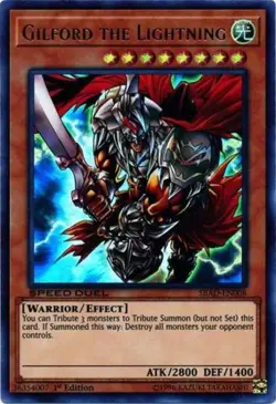 1x (LP) Gilford the Lightning - SBAD-EN008 - Ultra Rare - 1st Edition YuGiOh - Image 1
